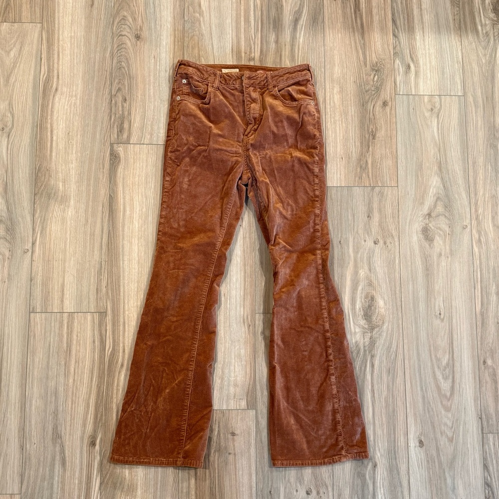 Pilcro Burnt Orange Corduroy Pants - Picture 3 of 5
